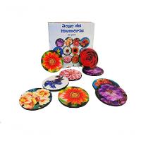Super Jogo Da Memória Cognitivo Lindas Flores 12 Pares Mdf - 1