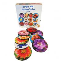 Super Jogo Da Memória Cognitivo Lindas Flores 12 Pares Mdf - 3