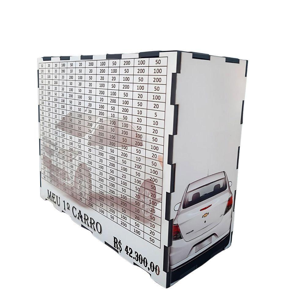 Cofre Desafio Meu Carro Dos Sonhos Junte 40 Mil Em Mdf - 2