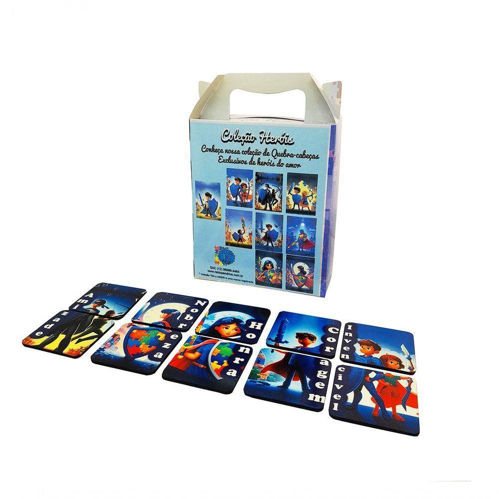 Jogo Da Memória E Palavras Heróis E Heroínas Autistas - 1
