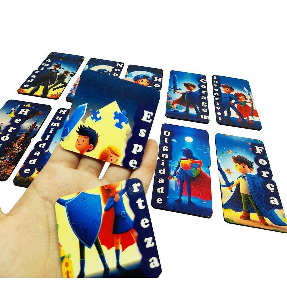 Jogo Da Memória E Palavras Heróis E Heroínas Autistas - 3