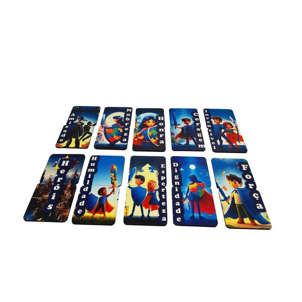 Jogo Da Memória E Palavras Heróis E Heroínas Autistas - 4