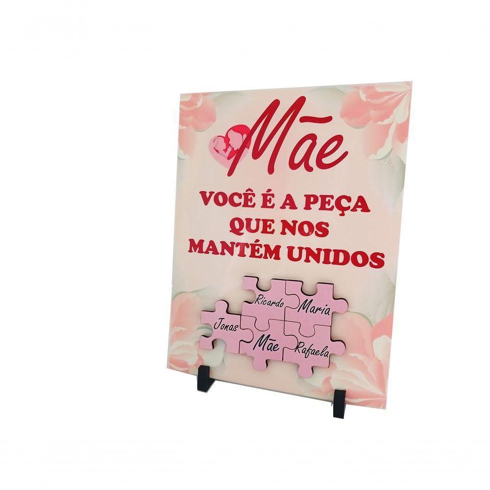 Porta Retrato Dia Das Mães Decorativo Em Azulejo 20 X 15 Cm - 3