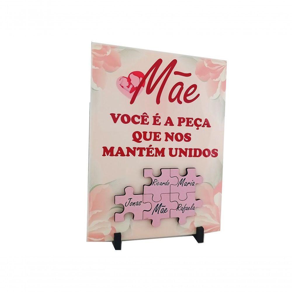 Porta Retrato Dia Das Mães Decorativo Em Azulejo 20 X 15 Cm - 4