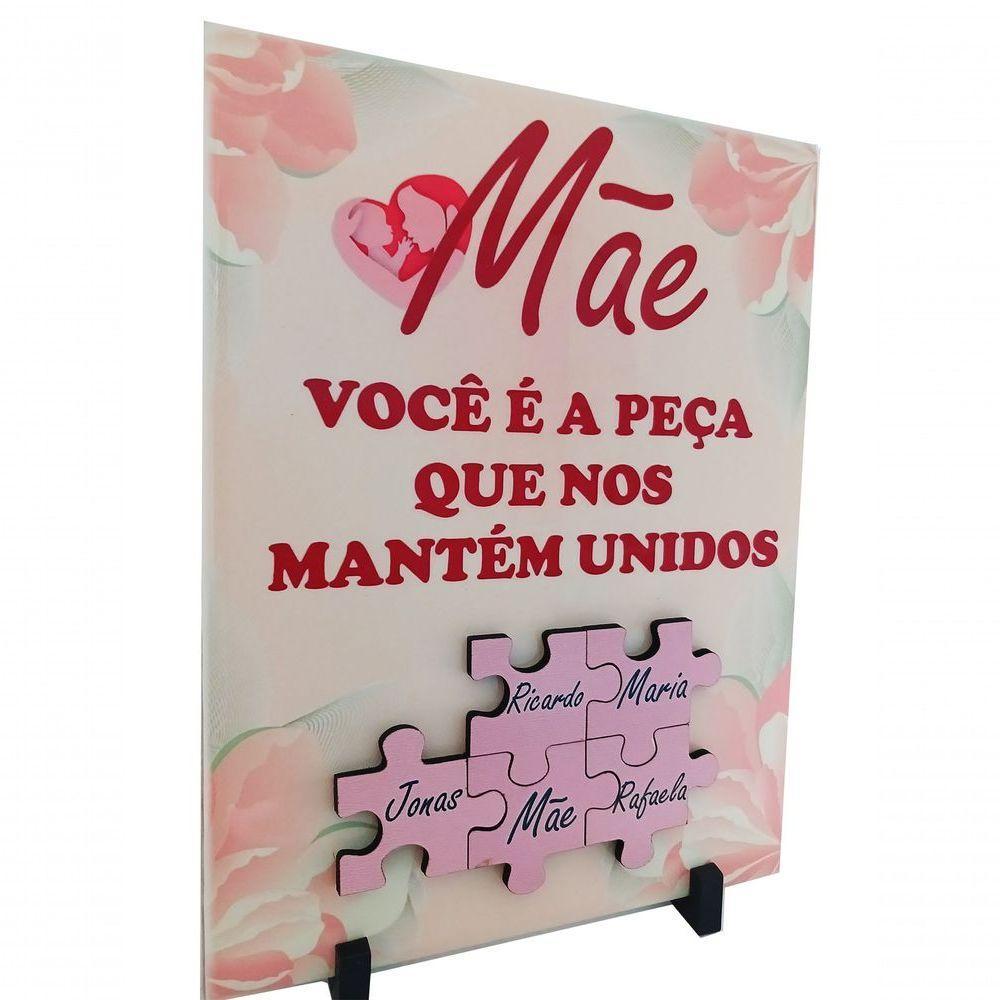 Porta Retrato Dia Das Mães Decorativo Em Azulejo 20 X 15 Cm - 5