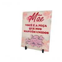 Porta Retrato Dia Das Mães Decorativo Em Azulejo 20 X 15 Cm - 3