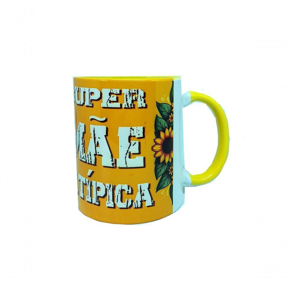 Kit Presente Canecas Super Pai Mãe Atipicos Com 2 Chaveiros - 3