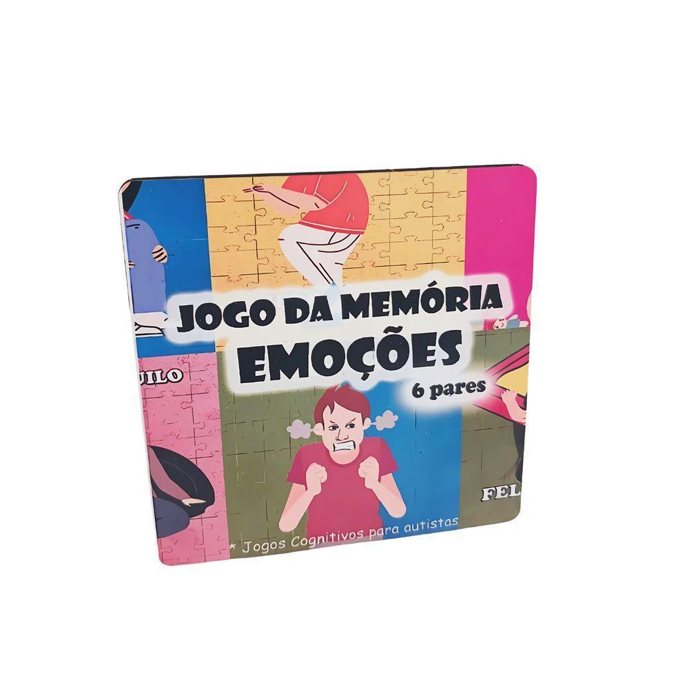Super Jogo Das Emoções 6 Pares Com Caixa Em Mdf - 2