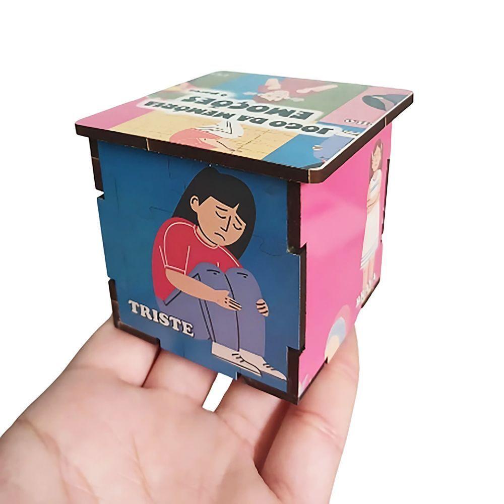 Super Jogo Das Emoções 6 Pares Com Caixa Em Mdf - 3