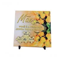 Porta Retrato Azulejo Presente Dia Das Mães Exclusivo 20 Cm - 2