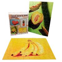 Super Kit 4 Quebra-cabeças 60 Peças Frutas Cognitivo - 1
