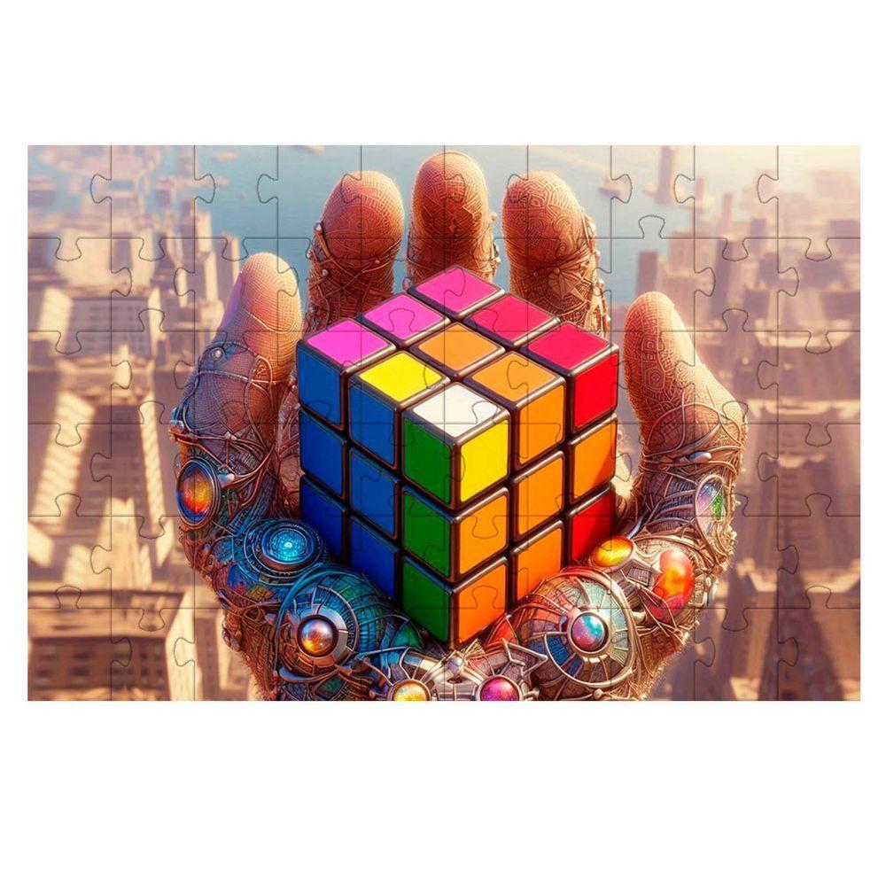 Quebra-cabeça Cubo Mágico De 300 Peças Em Mdf - 1