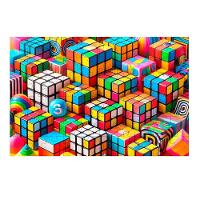 Kit 2 Quebra-cabeças Cubo Mágico De 60 Peças - 2