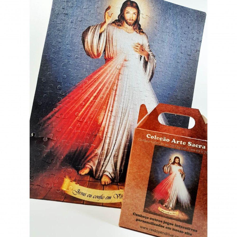 Quebra-cabeça Religioso Jesus Misericordioso Mdf - 3