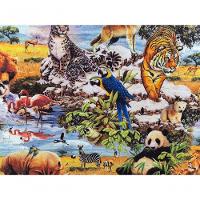 Quebra-cabeça Puzzle Reunião De Animais De 300 Peças Em Mdf - 3