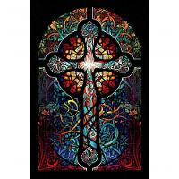 Quebra-cabeça Religioso Vitral Arte Sacra 300 Peças Mdf - 1