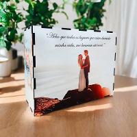 Cofre Casamento Dos Sonhos Para Noivos Mdf Junte 15 Mil - 3