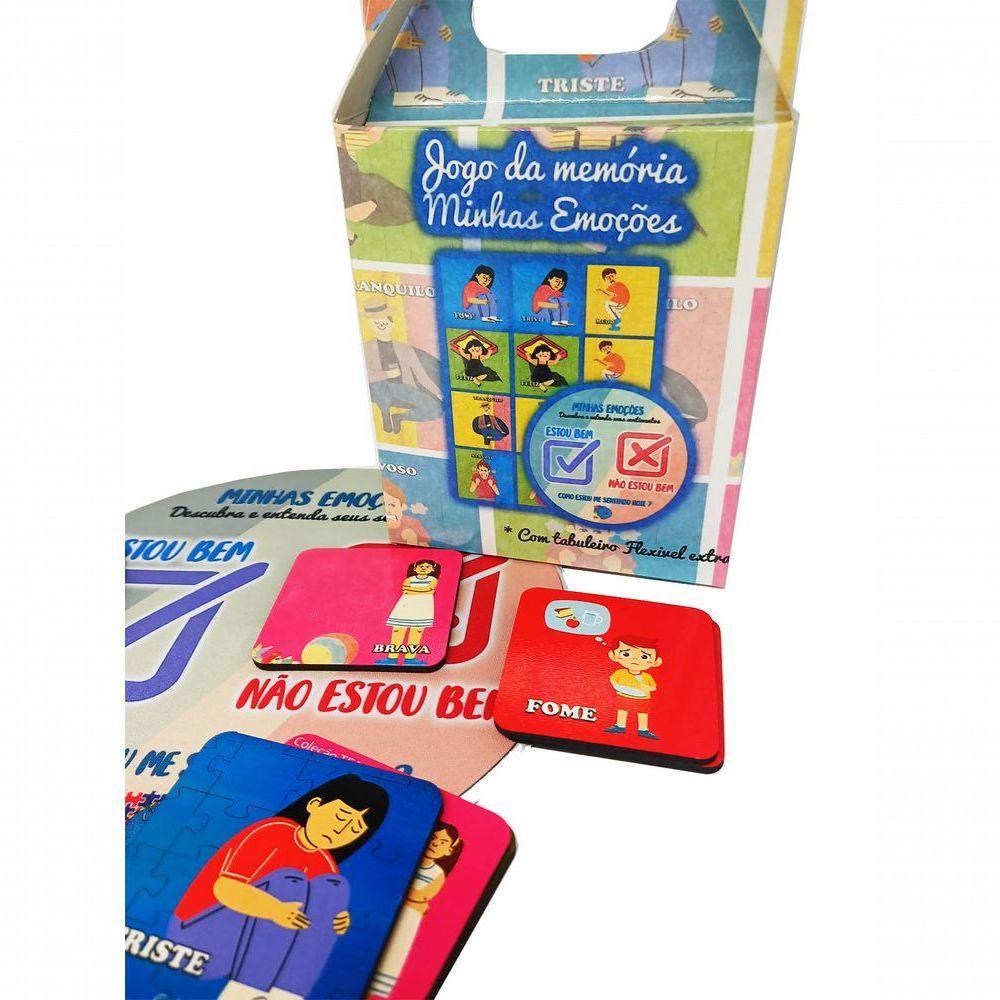 Super Jogo Da Memória Emoções De 7 Pares Para Autistas Com Tabuleiro Exclusivo Como Estou Hoje - 4