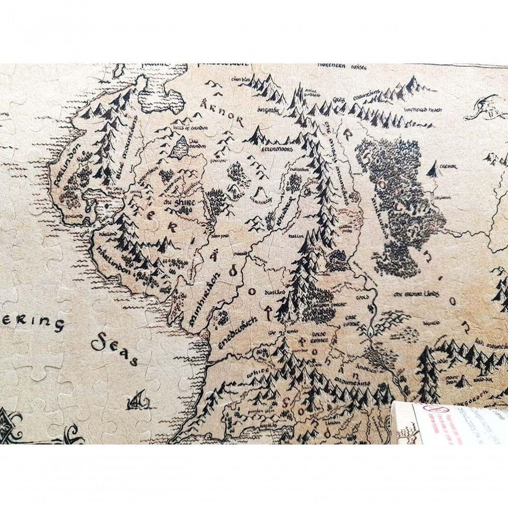 Quebra-cabeça Puzzle Mapa Terra Média De 300 Peças Em Mdf - 1