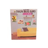 Kit 4 Quebra-cabeças Relaxante Flores Floral 40 Peças - 5