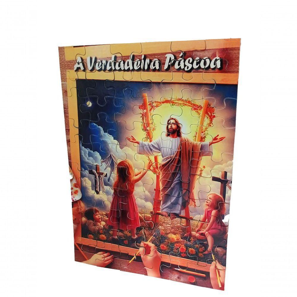 Presente De Páscoa Exclusivo Doces + Quebra-cabeça A Verdadeira Páscoa De 60 Peças - 5