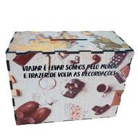 Cofre Nosso Destino Desafio Juntar Dinheiro Viagem Junte 20 Mil Em Mdf - 5