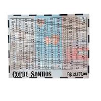 Cofre Desafio Realizar Sonhos Meta Junte 20 Mil Cofrinho Em Mdf - 3