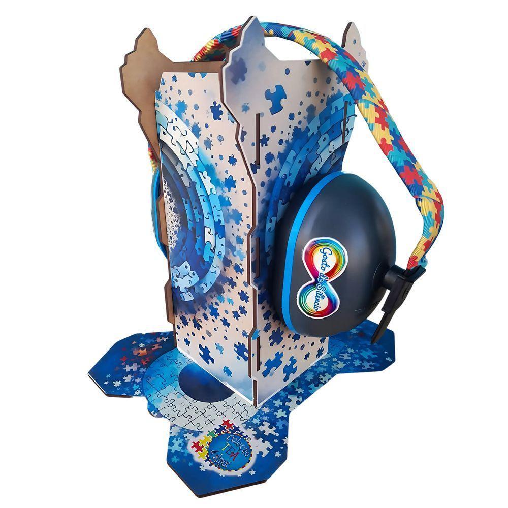 Suporte E Abafador De Ruido Para Autista Infinity Blue 18 Db - 3