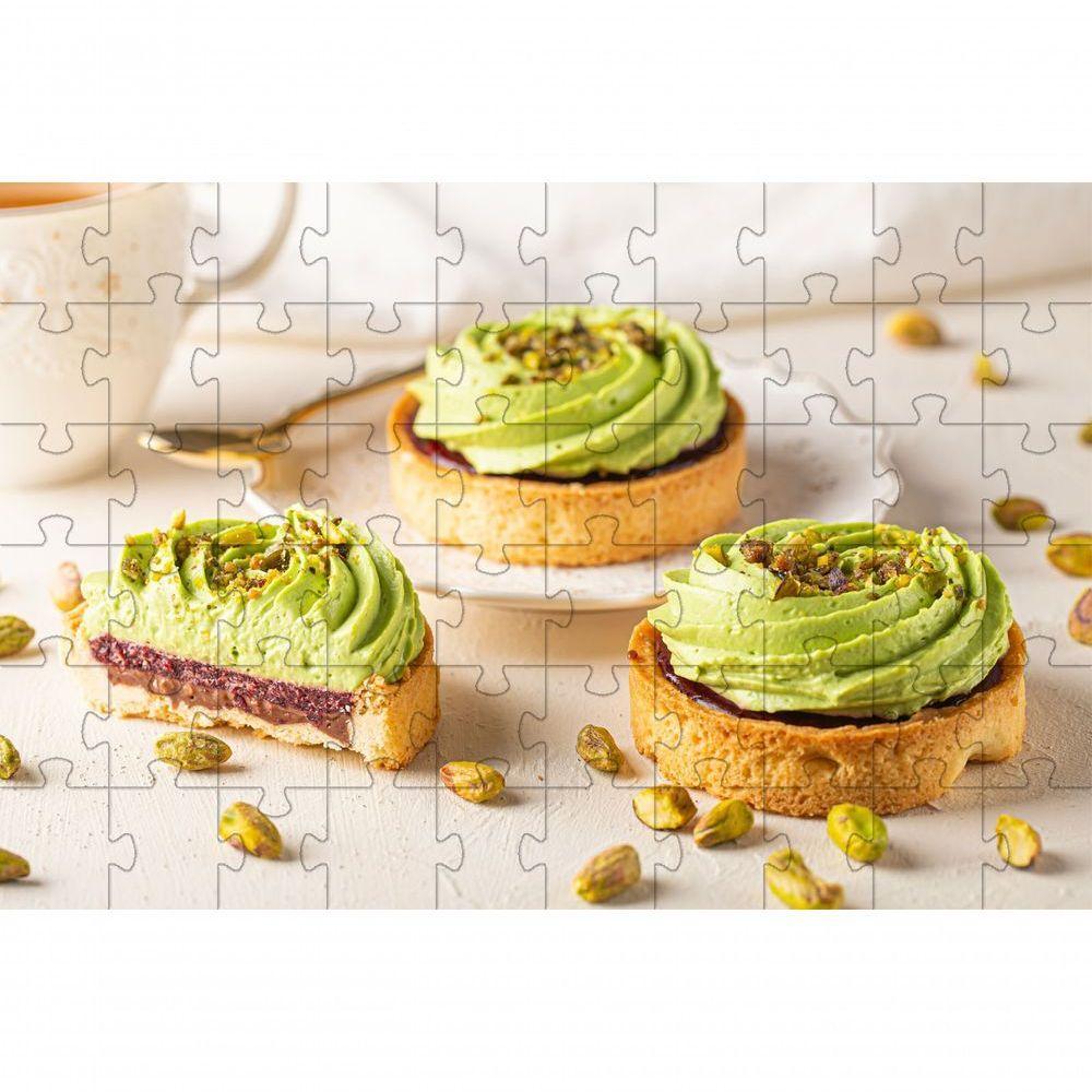 Kit 2 Quebra-cabeças Pistache Sobremesas De 60 Peças - 4