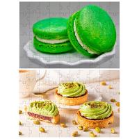 Kit 2 Quebra-cabeças Pistache Sobremesas De 60 Peças - 1