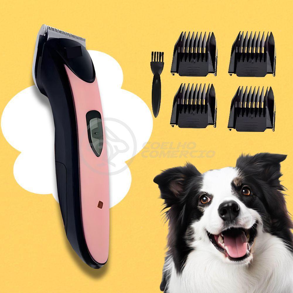 Tosa Cão Aiker Ag-097 Recarregável Para Cães E Animais De Todos Os Tamanhos Raças - Rosa - 5