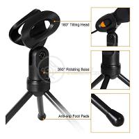 Ring Light 12 Polegadas Com Tripé De 1,5m + Microfone De Podcast Sf-666 - 6