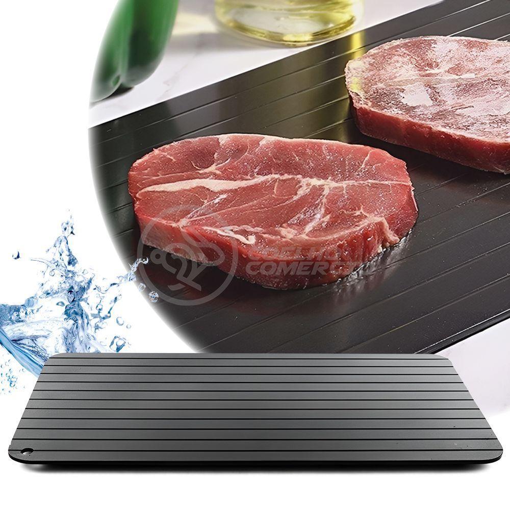 Tábua De Descongelar Carne Bendeja De Alumínio De Alta Condutividade Térmica 2 Vezes Mais Rápida - 3