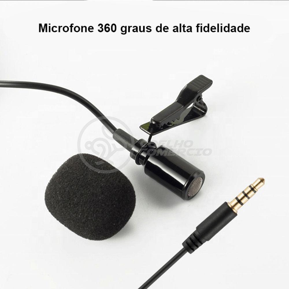 Ring Light 12 Polegadas Com Tripé De 1,5m + Microfone Lapela Entrada P2 Para Celular Pc Notebook - 6