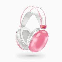 Fone De Ouvido Rosa Sem Fio Bluetooth V5.3 Com Led - 1