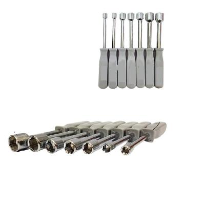 Kit Chaves Canhao Jogo 7 Peças Vazada Profissional Aco 5 A 12mm