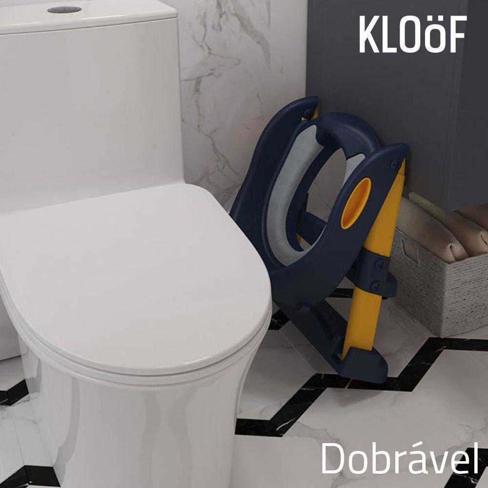 Assento Sanitário Infantil Com Escada Azul - 4