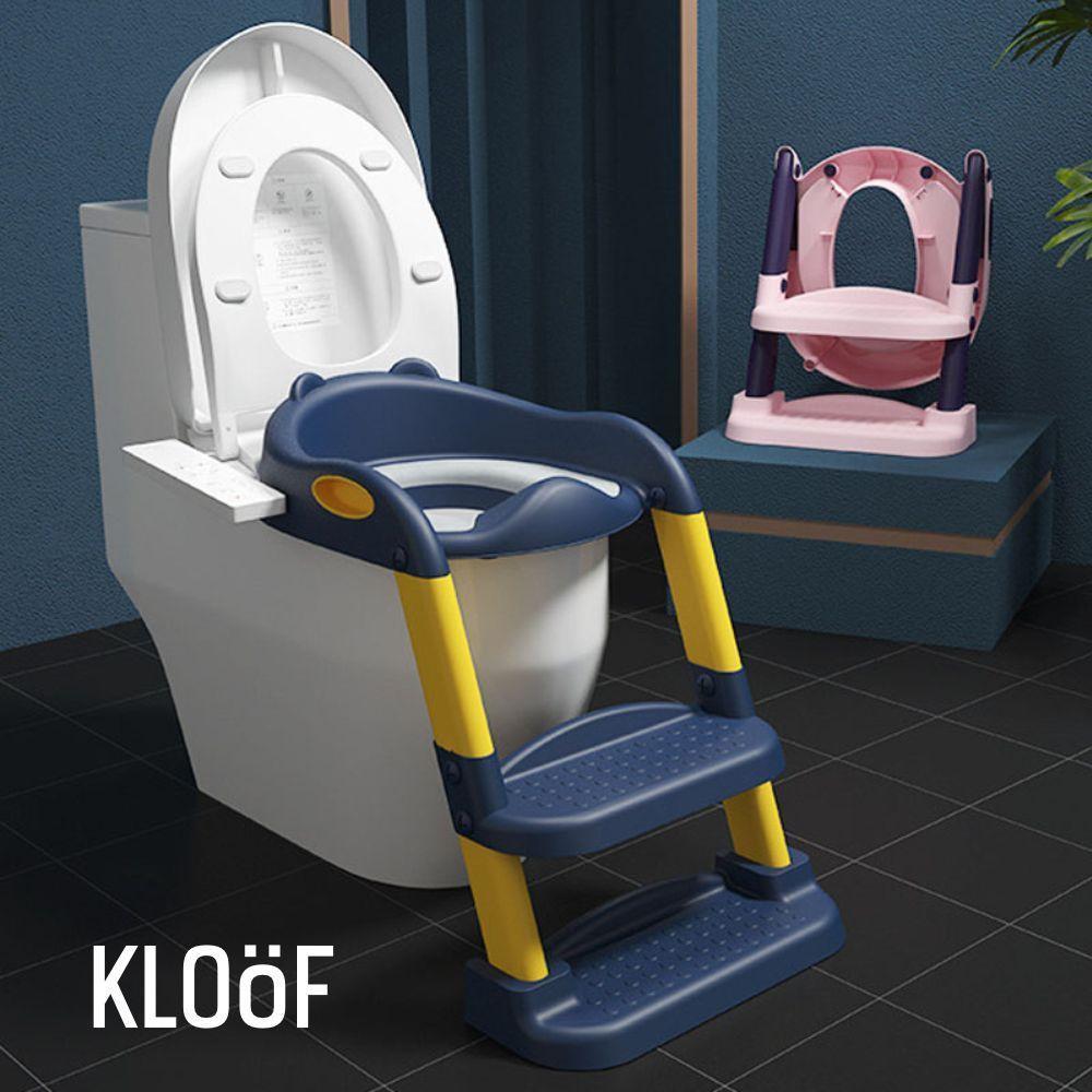 Assento Sanitário Infantil Com Escada Cinza - 4