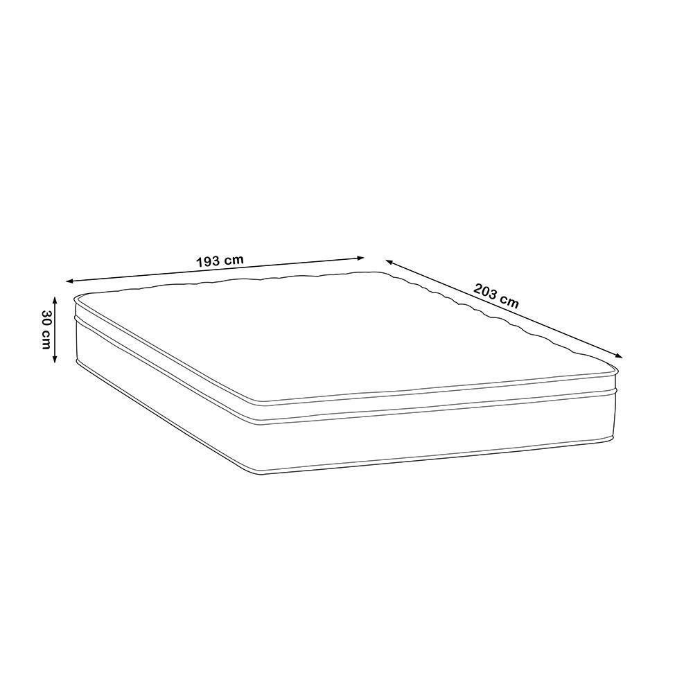 Colchão King Molas Pocket 193x203x27cm One Face Revolution - Castor - 5