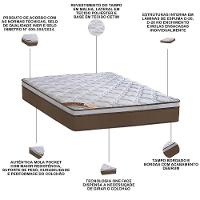 Colchão King Molas Pocket 193x203x27cm One Face Revolution - Castor