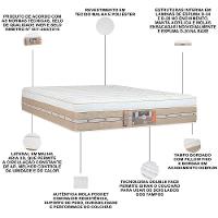 Colchão Queen Molas Air Pocket 158x198x34cm Double Face Silver Star - Castor