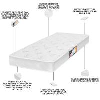 Colchão Solteiro Espuma D45 88x188x23cm One Face Black