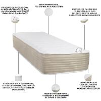 Colchão Solteiro Molas Pocket 88x188x30cm One Face Revolution Tecnopedic - Castor