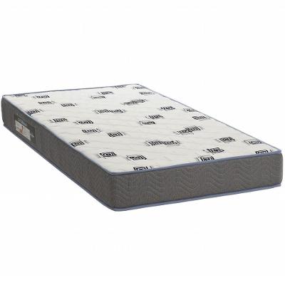 Colchão Solteiro 78x188x14 Espuma D33 Bordado Light Branco Azul - Ortobom