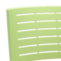 Cadeira Empilhável Fixa Escritório Multiuso Base Preta Kimi P03 Verde Claro - Lyam Decor - 6