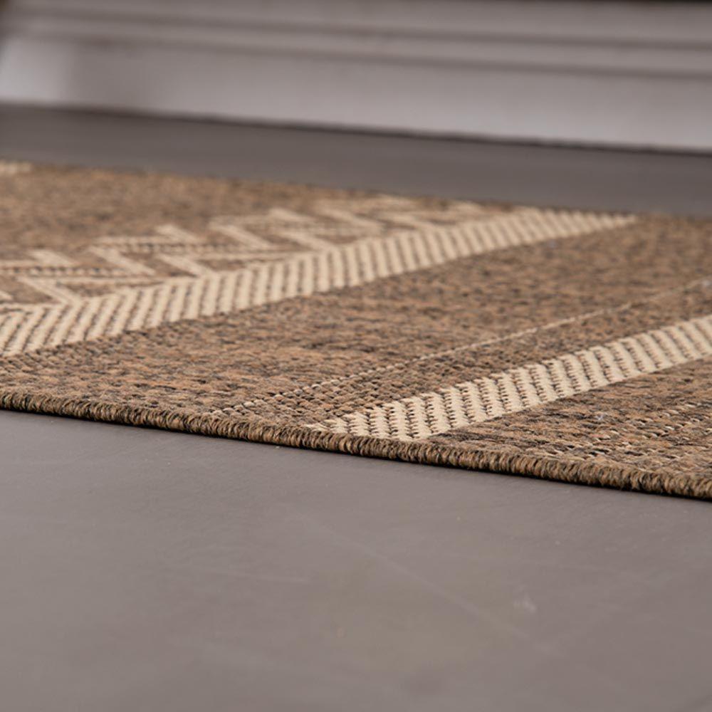 Tapete Passadeira Sisal 2,00m X 66cm Base Antiderrapante Para Corredor Cozinha Quarto Sala Mescla 1 - 4