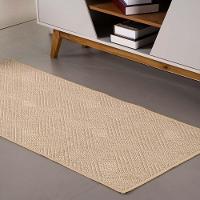 Tapete Passadeira Sisal 1,00m X 66cm Base Antiderrapante Para Corredor Cozinha Quarto Sala Clean - 3