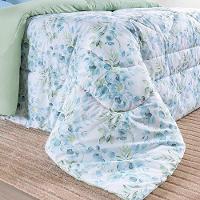 Edredom Maggy Dupla Face Super King 1 Peça Percale 200 Fios Estampado Forest Floral Verde - 2