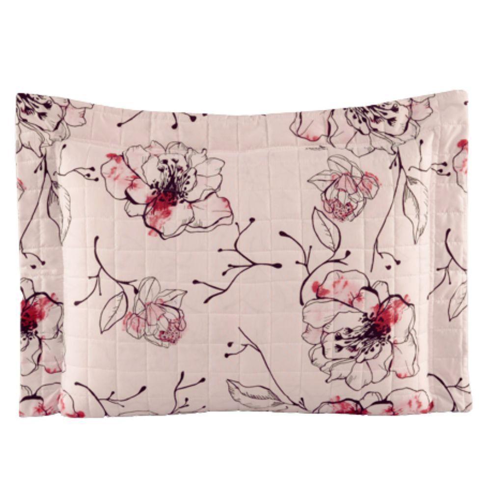 Kit Cobre Leito Colcha Tunes Queen 3 Peças Estampado 180 Fios Malta 100% Poliéster - 3