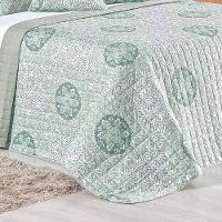 Kit Cobre Leito Colcha Tunes Queen 3 Peças Estampado 180 Fios Lotus 100% Poliéster - 2